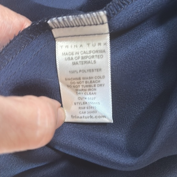 Trina Turk Banning Sleeveless Tank Top ZIP front size M - Picture 6 of 7